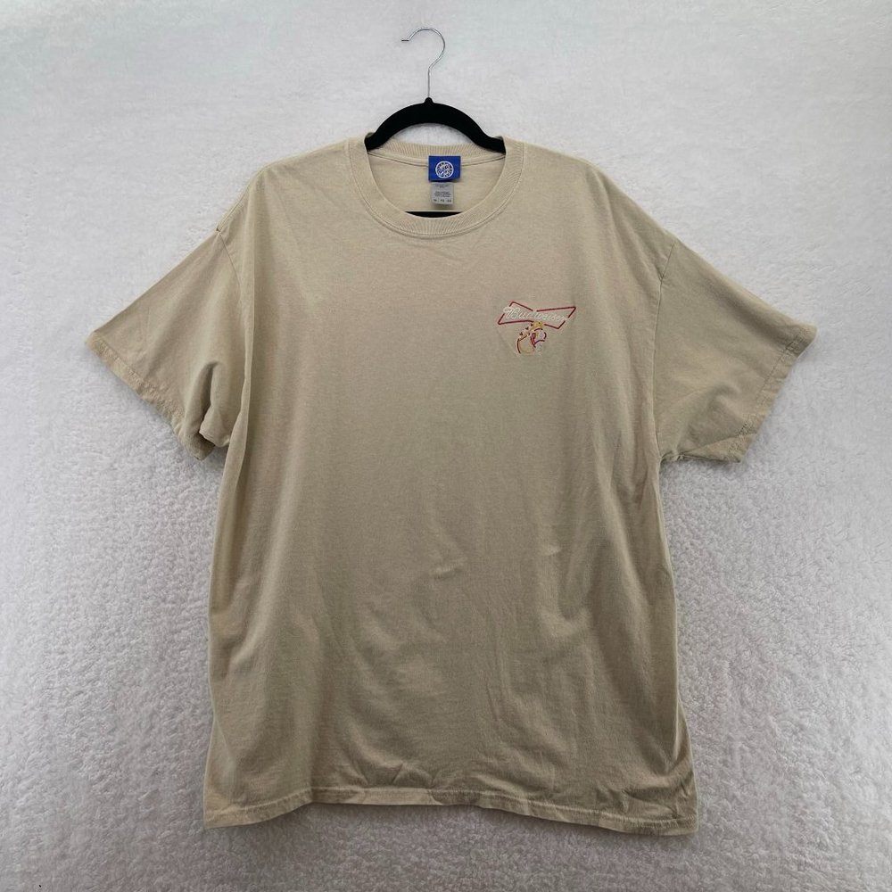 Budweiser monochromatic embroidered t-shirt